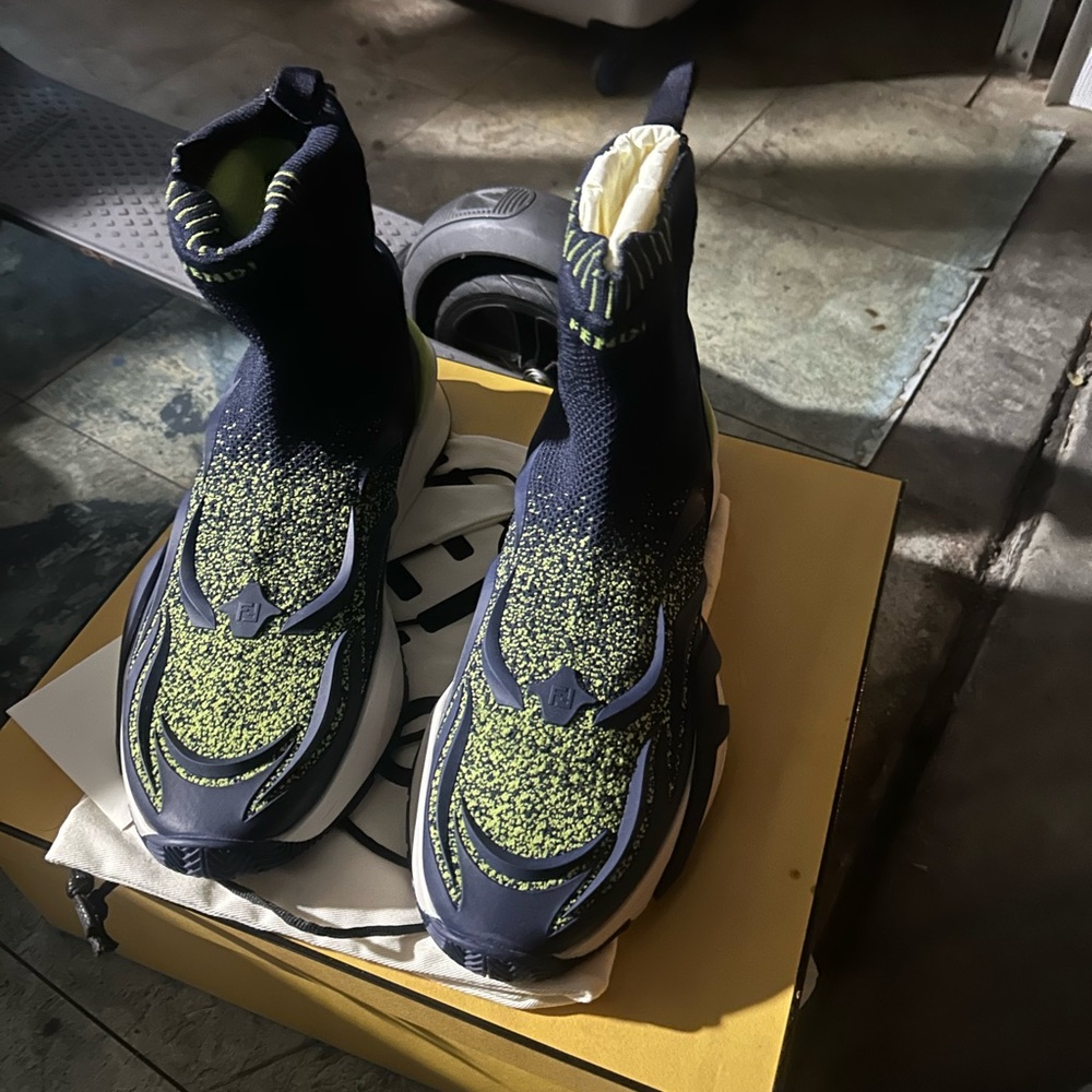 New Fendi flow high tops. Size 13